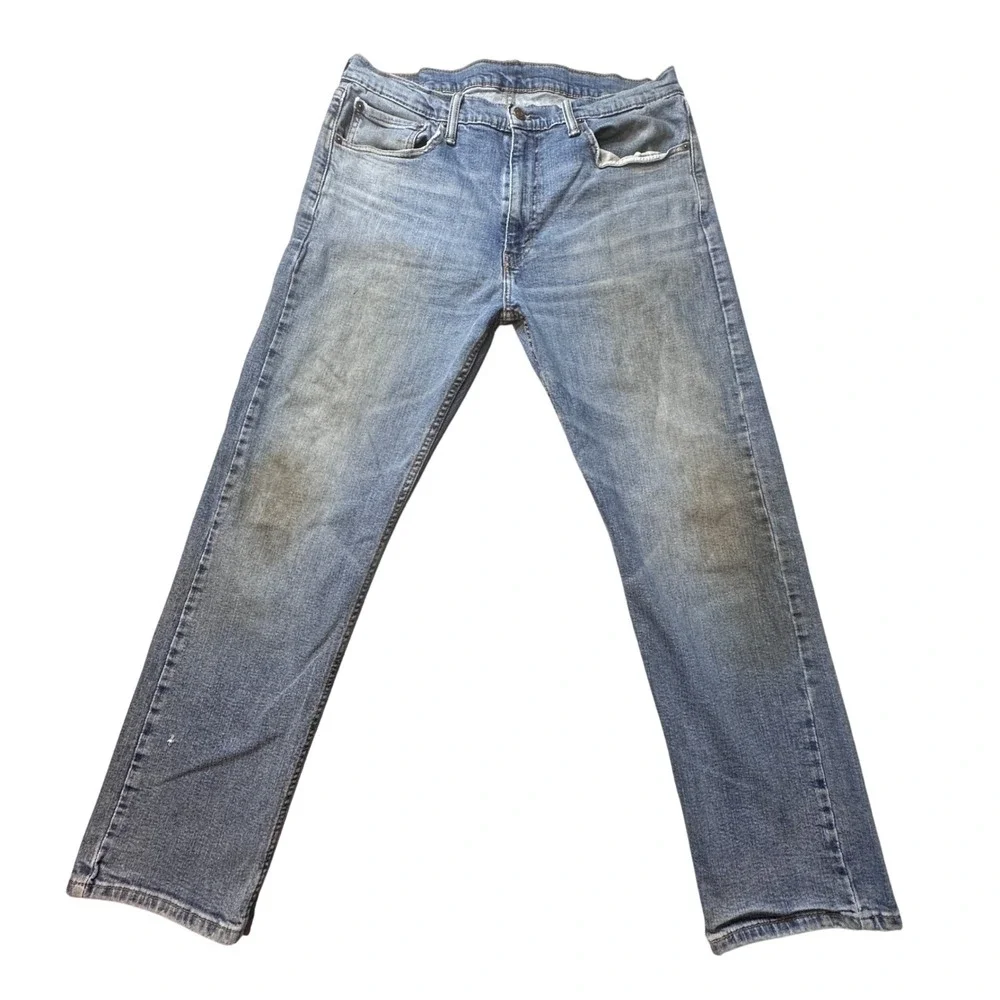 Levi's 505 Jeans Men 36x30 (34x28) Blue Regular Fit‎ Denim 5-Pocket Workwear